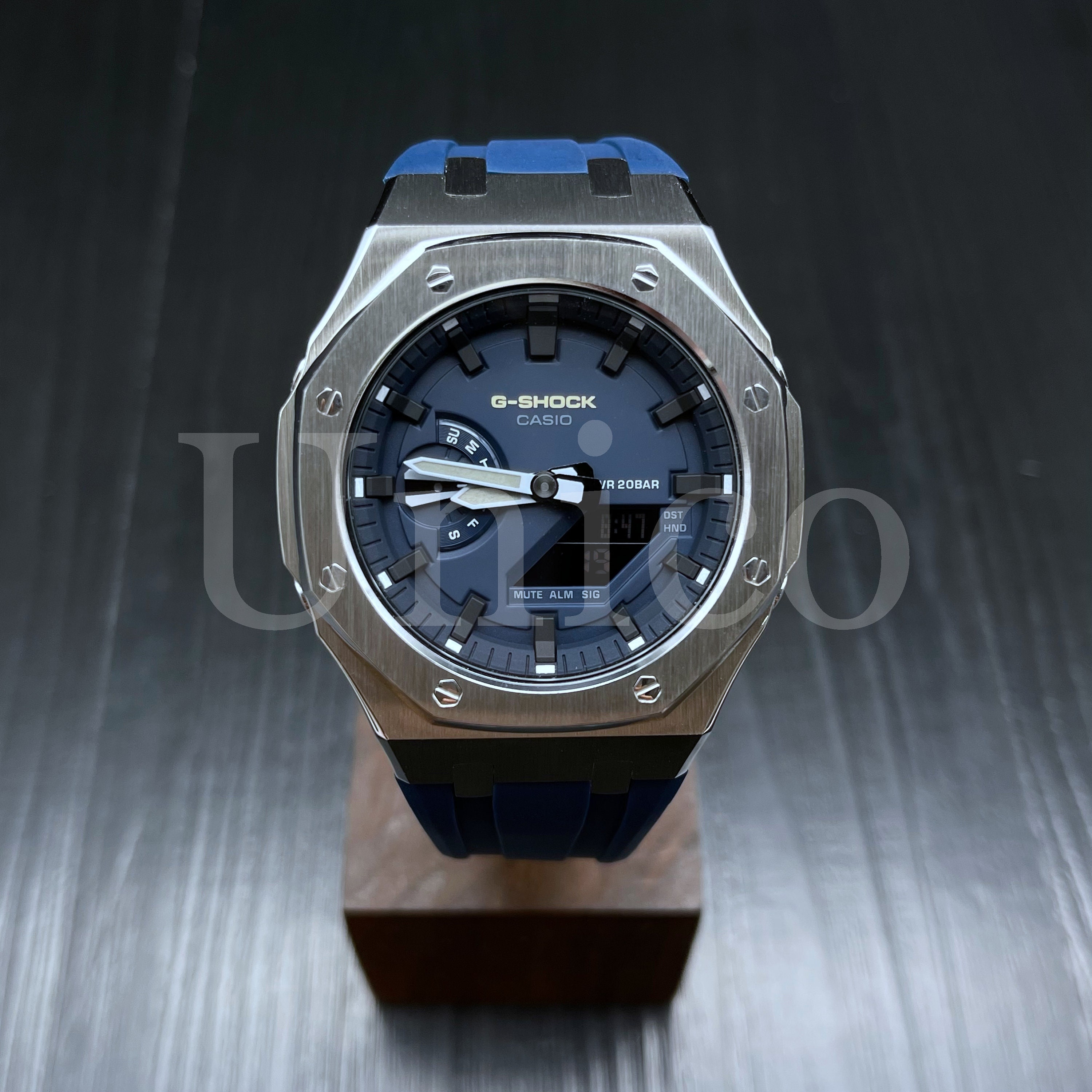 casio oak blue