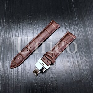 For TISSOT Watch Genuine Calf Leather Crocodile Pattern Black Brown Blue Red White Strap Band Buckle Clasp 16mm 18mm 19mm 20mm 21mm 22mm Jewellery Watches Watch Bands & Straps 
