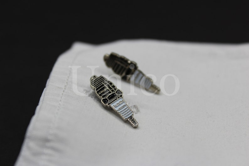 Custom Made Cufflinks Handmade Automotive Classy Spark Plugs Champion Salesman