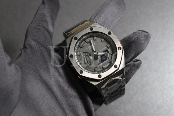 GA2100-1A1 Carbon Casioak Metal Band 