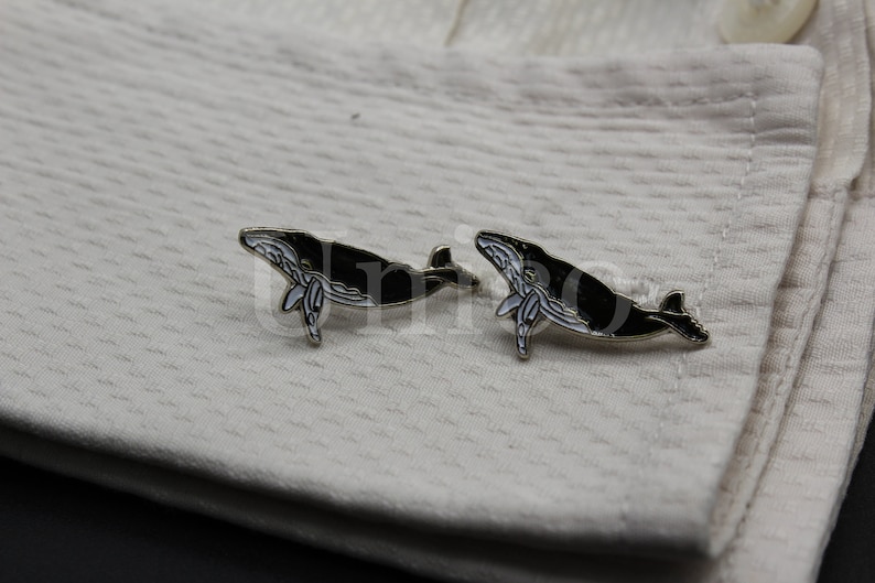 Custom Made New Cufflinks Whale Ocean Classic Vintage Engagement Dress Man Groom