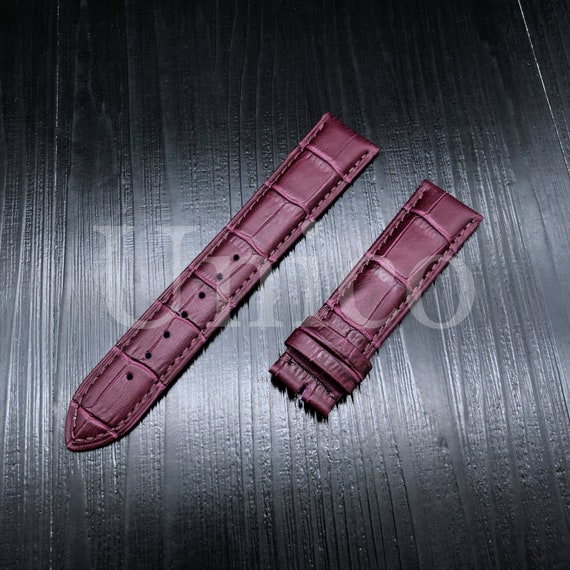 For GRAND SEIKO Leather Watch Purple Strap Band Bracelet for - Etsy