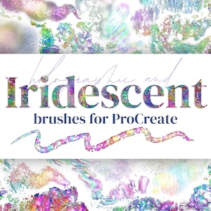 Irisierende & Holografische Pinsel Bundle für die Procreate 5x App auf dem iPad - Bunte Holo Irisierende Pinsel für die Procreate App