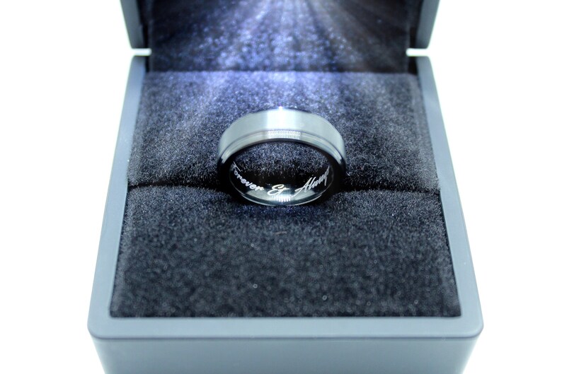 Shiny Rose Gold Tungsten Ring Mens Wedding Band Women/'s Ring Mens 18k Rose Gold Wedding Ring Tungsten Carbide Ring Gold Promise Ring 8mm