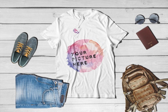 Download Free Shirt Mockup White T-Shirt Mockup û Etsy Keywords ...