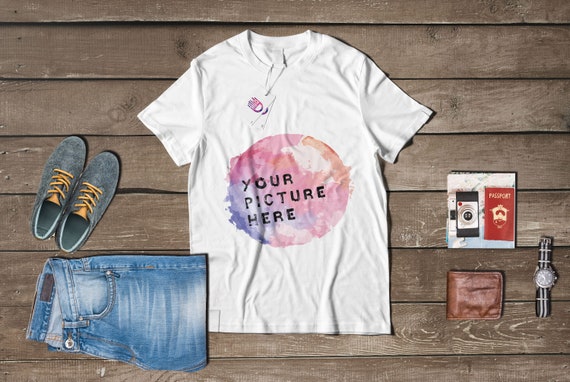 Download Shirt Mock Up White T Shirt Mockup Etsy Download Free T Shirt Mockups PSD Mockup Templates