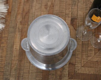 Vintage PERRIER JOUET Champagne Bucket in Aluminum – Made in
