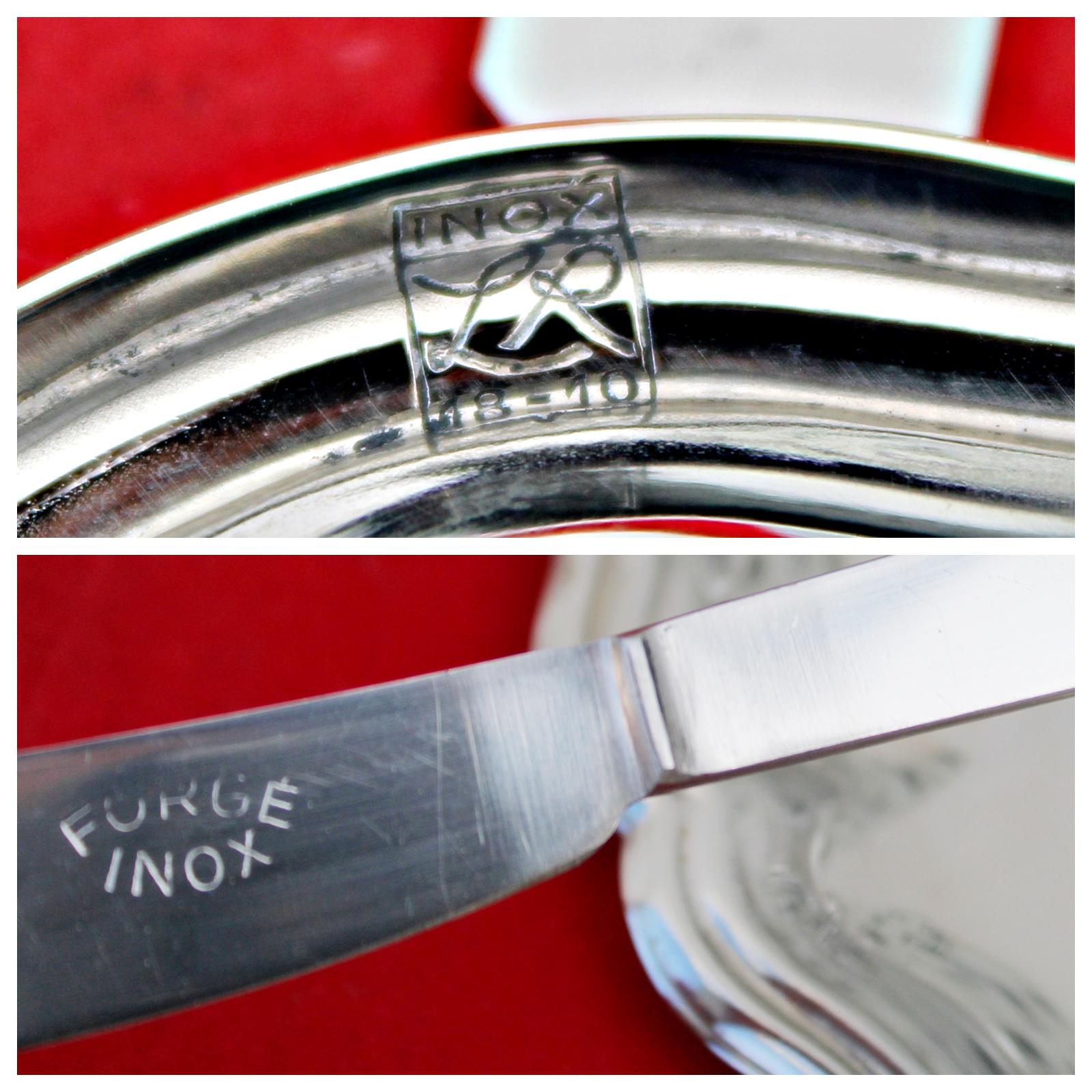 Vintage LETANG REMY PARIS Butter Dish in 18/10 Stainless Steel and