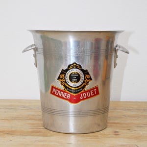 PERRIER JOUET Vintage Aluminum Champagne Bucket – Made in France 1980