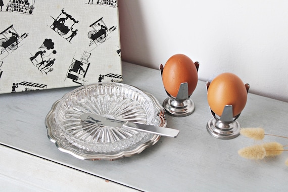 Vintage LETANG REMY PARIS Butter Dish in 18/10 Stainless Steel and