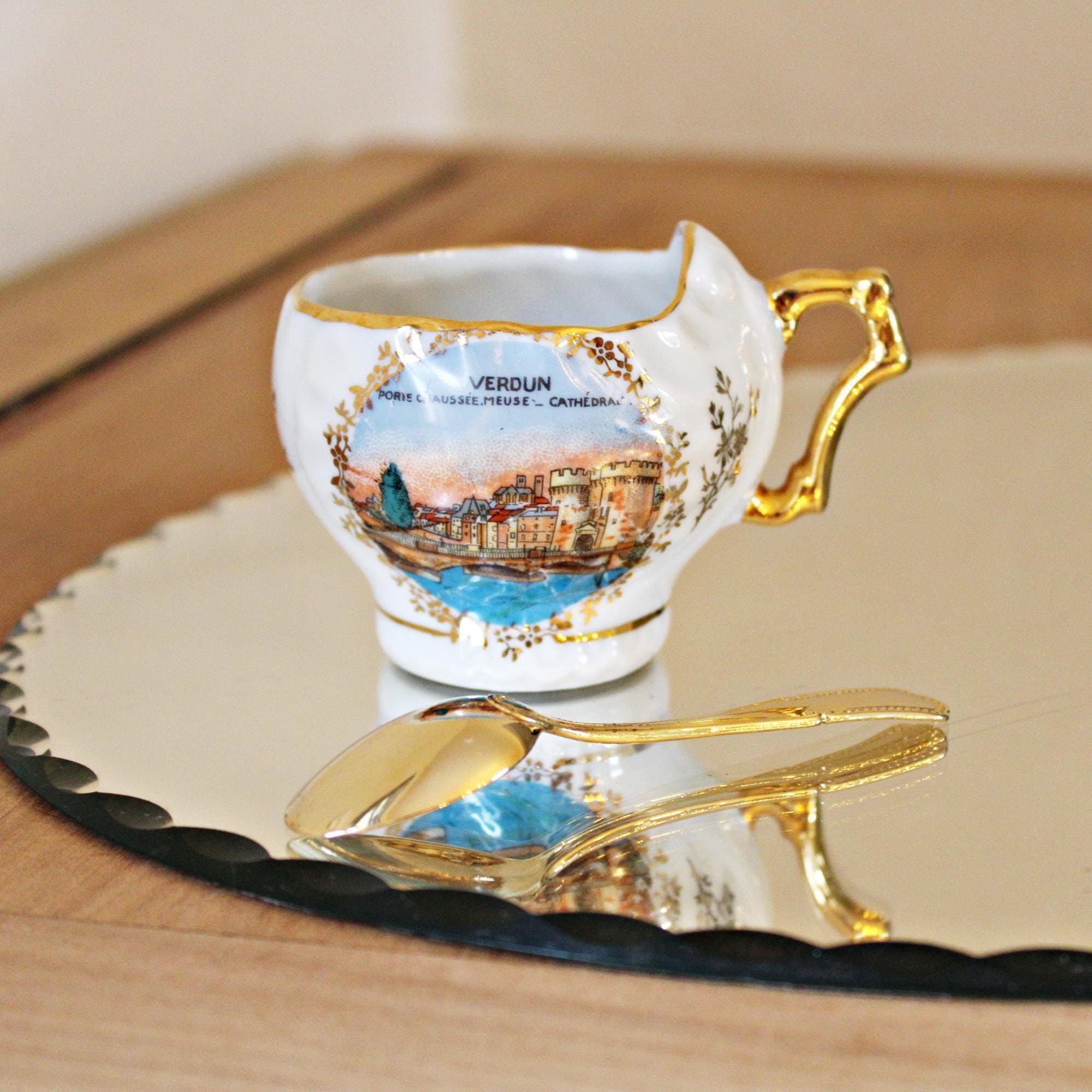 Vintage French Porcelain Souvenir Cup 