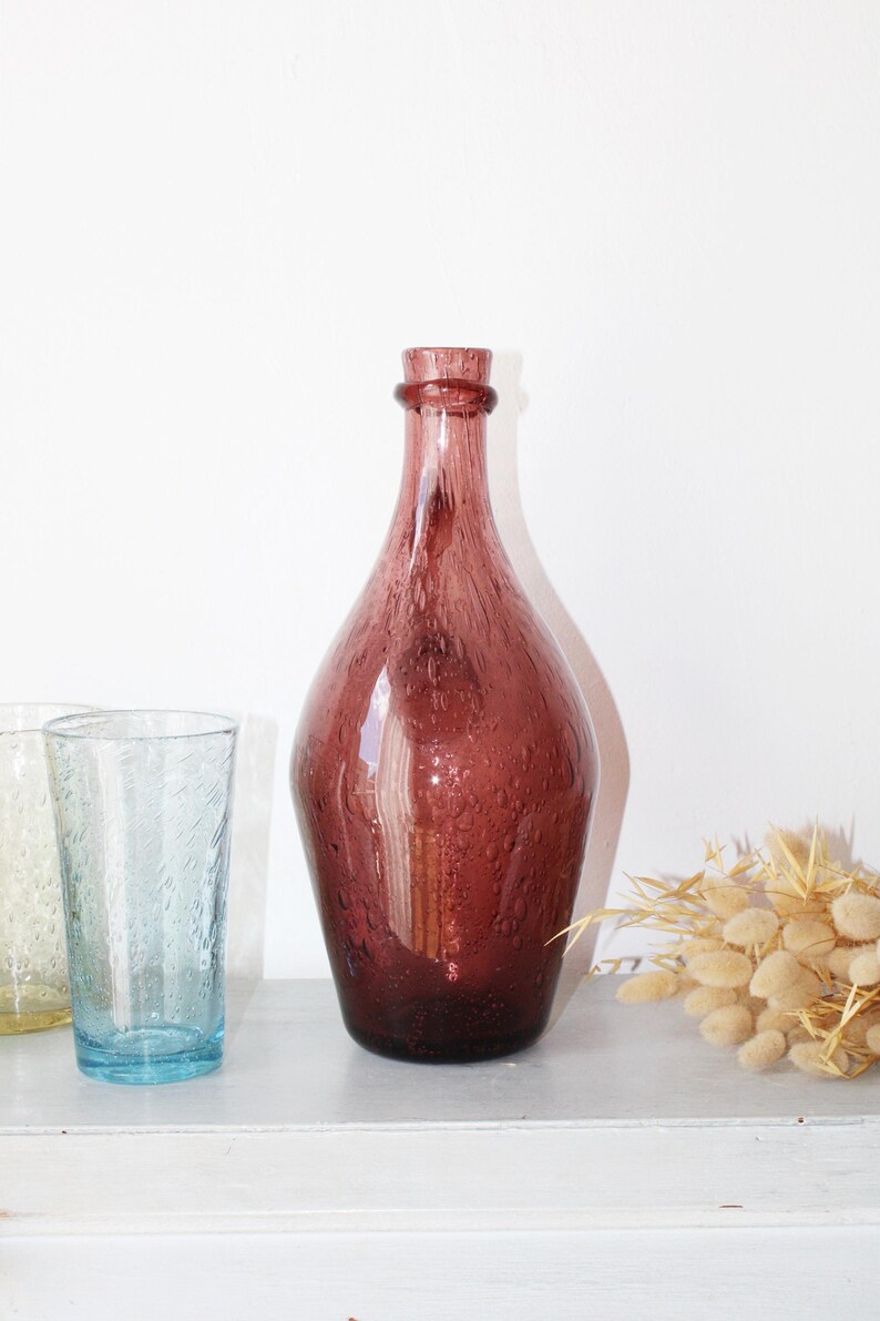 Carafe à Spiritueux 1,2 L TOPOGRAPHIC Mont Blanc - Verre Borosilicate Soufflé Main, Relief 3D Montagne, Bouchon Bois & Liège Premium