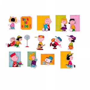 Set of Charlie Brown and friends Vintage Cross Stitch Patterns to download - PDF file