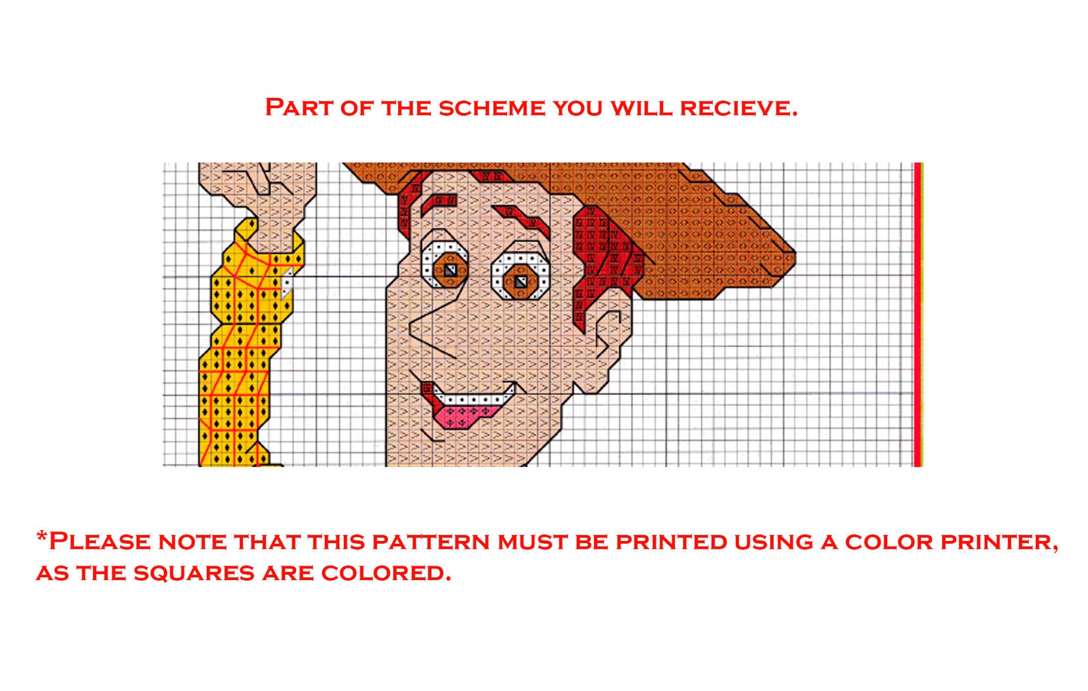 Set of Toy Story Vintage Cross Stitch Pattern to Download - PDF File ...