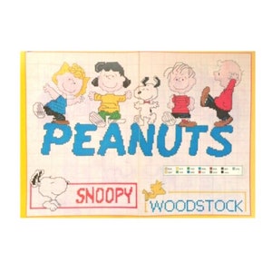 Peanuts Vintage Cross Stitch Pattern to download - PDF file