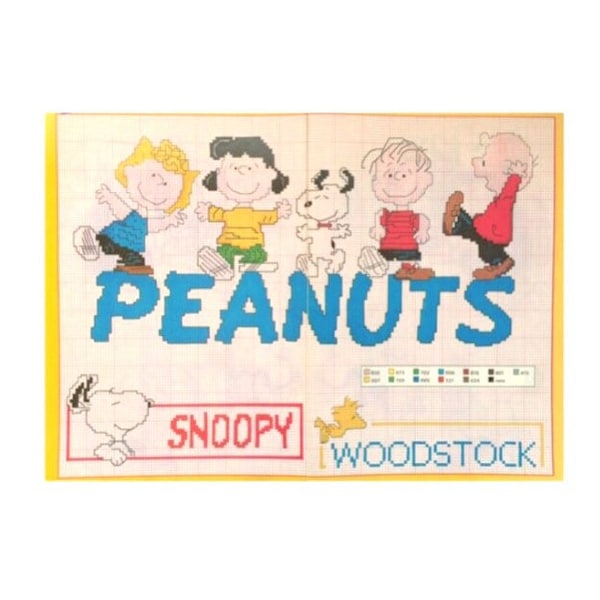 Peanuts Cross Stitch Pattern Etsy