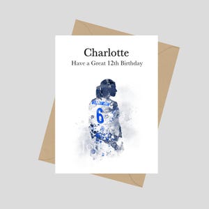 Leah Williamson Personalised Card, A5 Greeting Card, Birthday, England Ladies, Lionesses, Card For Daughter Granddaughter Bestie, Football