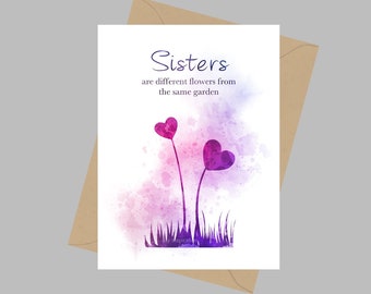 Sisters Are Different Flowers From the Same Garden | Etsy