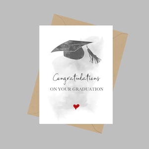 Congratulazioni per il tuo biglietto di laurea, biglietto di auguri A5, così orgoglioso di te, ben fatto, biglietto di laurea, idee regalo