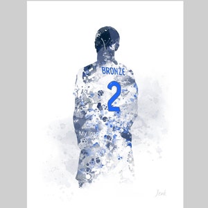 Lucy Bronze ART PRINT England, Football, Sport, Gift, Lionesses, Wall Art, Home Decor