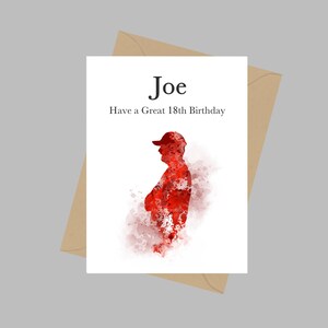 Biglietto personalizzato Jurgen Klopp, biglietto d'auguri A5, compleanno, Liverpool, biglietto per figlio figlia nipote nipote, calcio, regalo