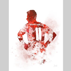 Gabriel Martinelli ART PRINT Arsenal, Football, Sport, Gift, Wall Art, Home Decor