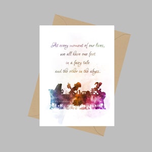 Alice In Wonderland Tea Party Citazione, Biglietto di auguri A5, Cappellaio Matto, Regalo