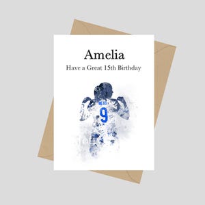 Beth Mead Personalised Card, A5 Greeting Card, Birthday, England Ladies, Lionesses, Card For Daughter Granddaughter Bestie, Football
