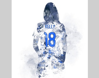 Chloe Kelly ART PRINT Angleterre, football, sport, cadeau, lionnes, art mural, décoration d'intérieur