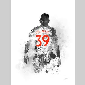 Bruno Guimaraes ART PRINT Newcastle United, Football, Sport, Gift Idea, Wall Art, Home Decor, Boys Girls Bedroom