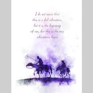 Don Quixote Quote ART PRINT Inspirational, Book, Gift Idea, Wall Art, Home Decor, Bedroom, Adventure