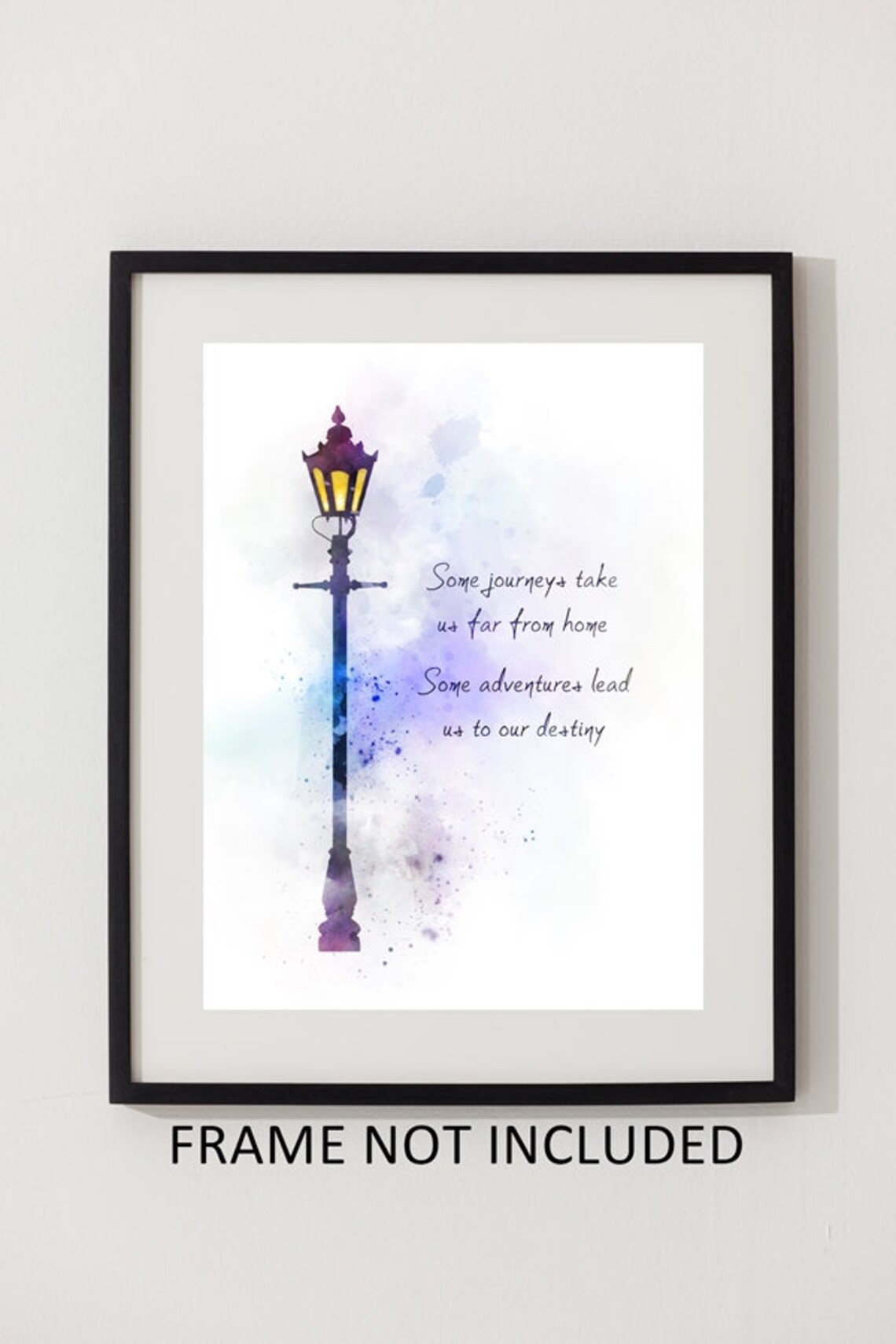 Narnia Quote ART PRINT Lamppost Nursery Gift Inspirational | Etsy