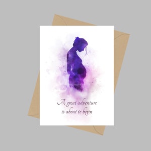 Schwangerschaft Zitat, A5 Grußkarte, Inspiration, Babyparty, Mutter, Geschenk