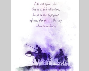 Don Quixote Quote ART PRINT Inspirational, Book, Gift, Wall Art, Home Decor, Adventure