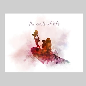 The Lion King Quote ART PRINT Simba Ceremonial Presentation, Circle of Life, Inspirational, Nursery, Gift, Wall Art, Home Decor, Bedroom