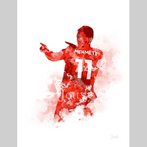 Anis Mehmeti ART PRINT Bristol City, football, sport, idée cadeau, art mural, décoration d'intérieur, chambre garçons filles