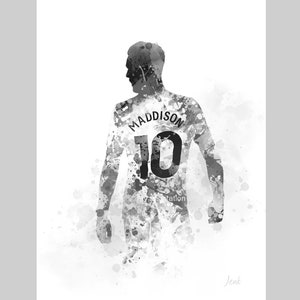 James Maddison ART PRINT Tottenham Hotspur, Football, Sport, Gift, Wall Art, Home Decor