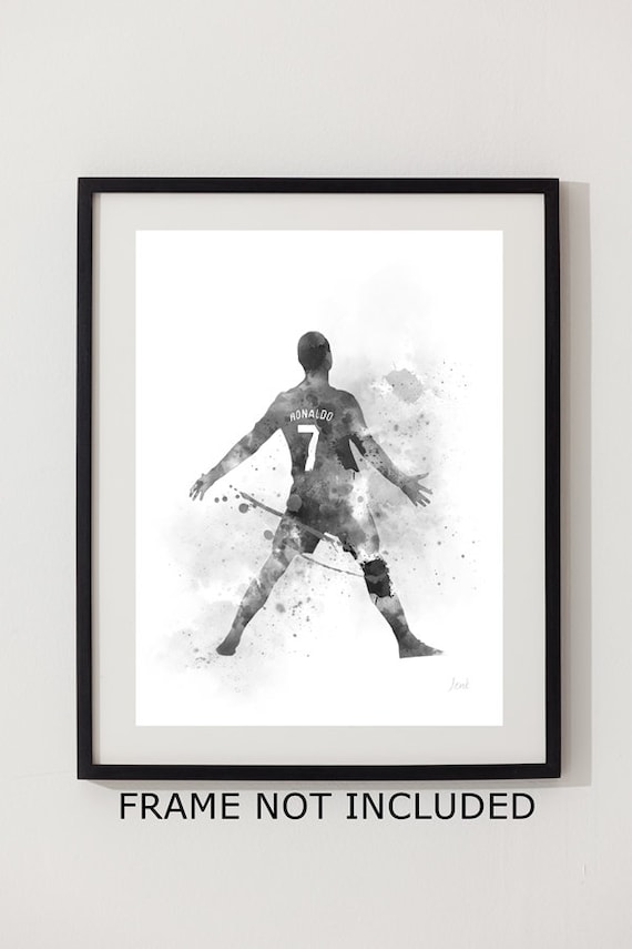 Cristiano Ronaldo poster, design, illustarted art poster, Ronaldo ,Real  madrid