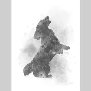 Cocker Spaniel Dog ART PRINT Animal, Pet, Gift, Wall Art, Home Decor, Black and White, Bedroom, Office, Kitchen, Living Room