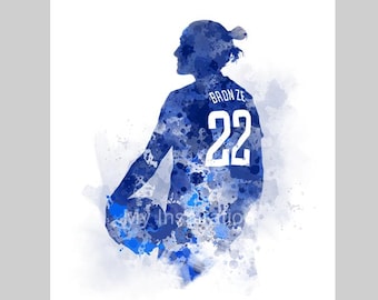 Lucy Bronze-KUNSTDRUCK Jugendstil-Büro Dekoration für Männer und Frauen