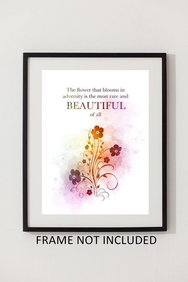 Autocollant Mural Citation Fleur Mulan Grande Taille - Déco Vinyle Rexburg