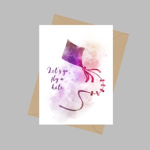 Mary Poppins Quote, A5 Wenskaart, Laten we gaan vliegeren, Cadeau