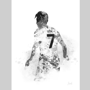 Son Heung-min ART PRINT Tottenham Hotspur, Football, Sport, Gift, Wall Art, Home Decor