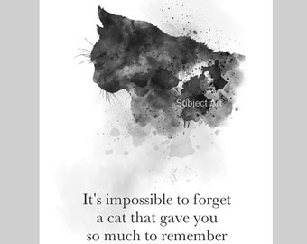 Cat Memorial Quote Etsy