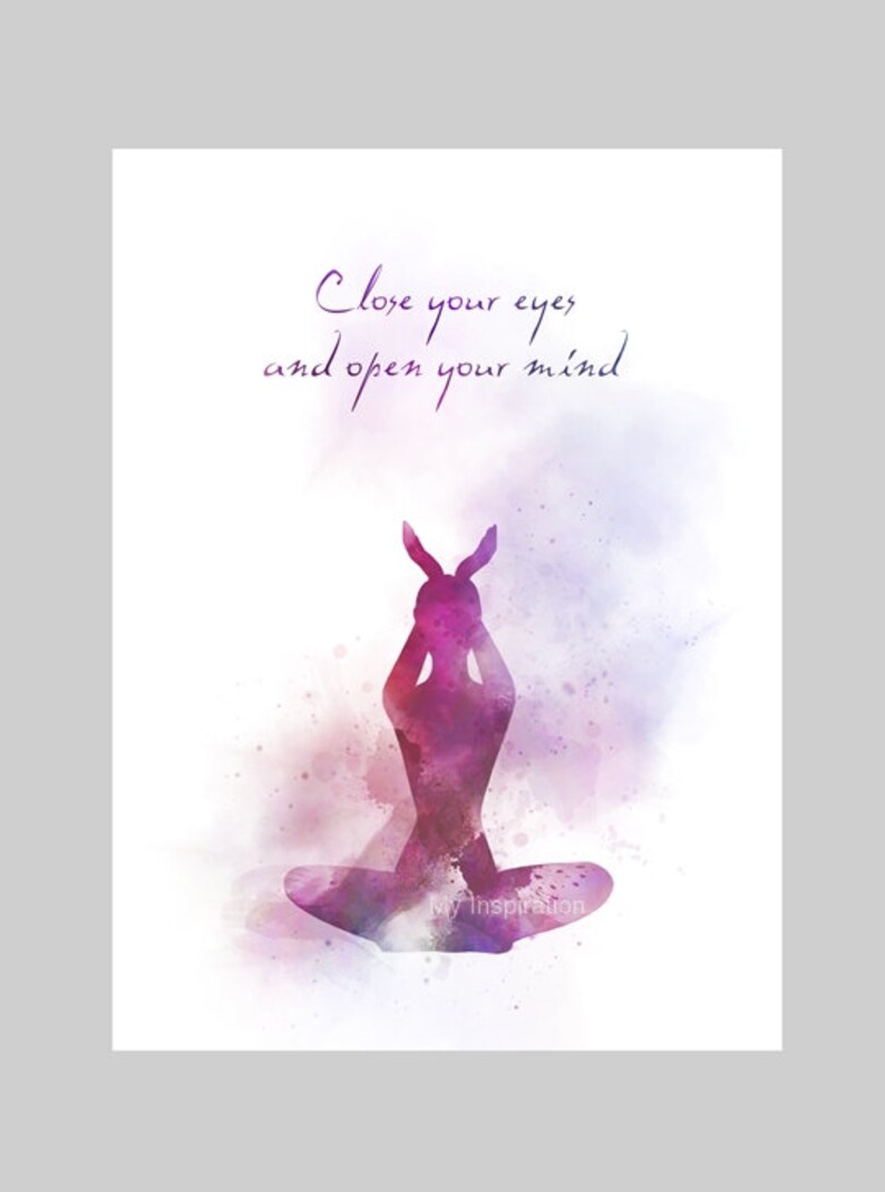 Yoga Quote ART PRINT Inspirational Motivational Fitness Etsy