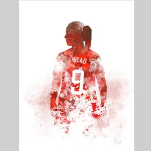 Beth Mead ART PRINT Arsenal, Football, Sport, Gift, Wall Art, Home Decor