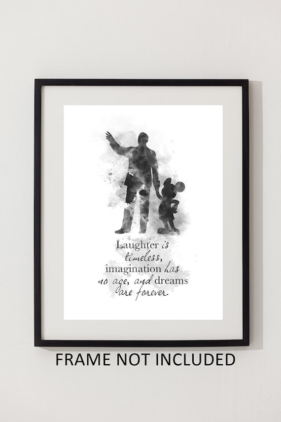 ウォルト・ディズニー ミッキーマウス 名言 アートプリント 保育園