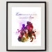 Beauty and the Beast Quote ART PRINT Princess Love Gift - Etsy UK