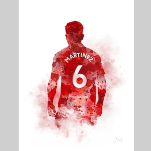 Lisandro Martínez ART PRINT Manchester United, Football, Sport, Gift, Wall Art, Home Decor