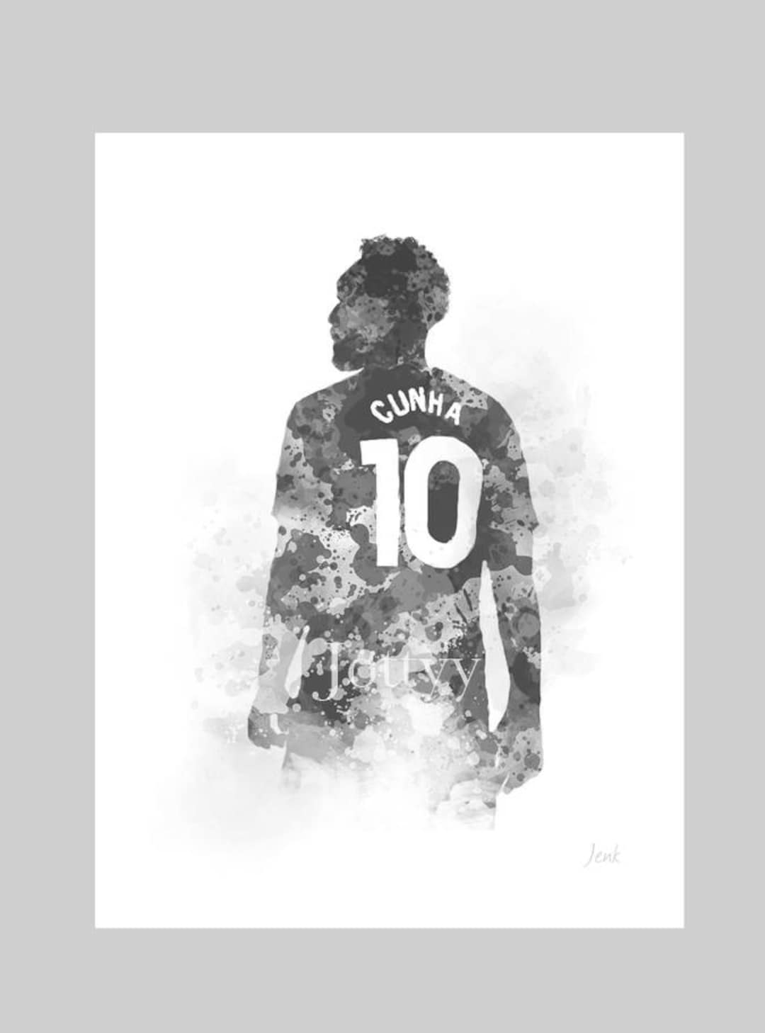 Manchester United 直筆限定アートプリント 1995年 Matheus Cunha ART PRINT Manchester United Football, Wall Art, Home